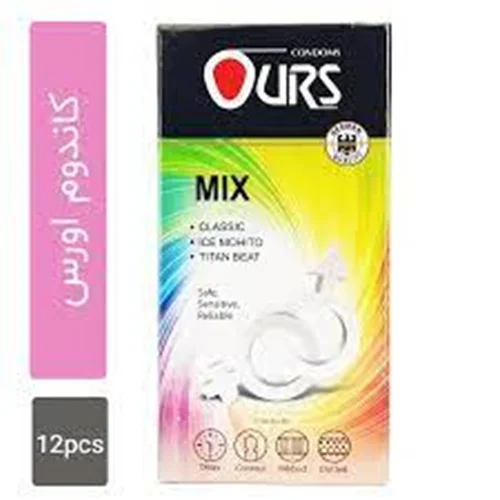 کاندوم ۱۲ تایی Mix اورس (Ours)