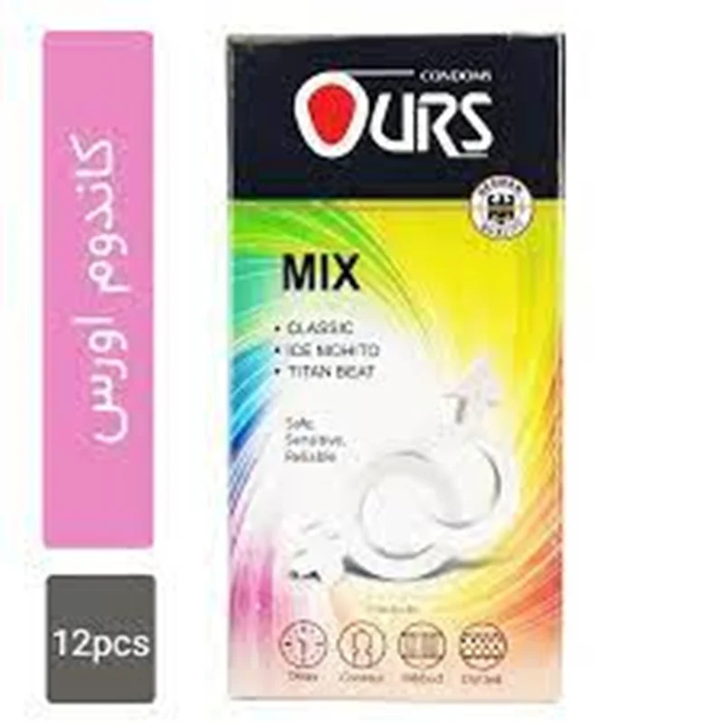 کاندوم ۱۲ تایی Mix اورس (Ours)